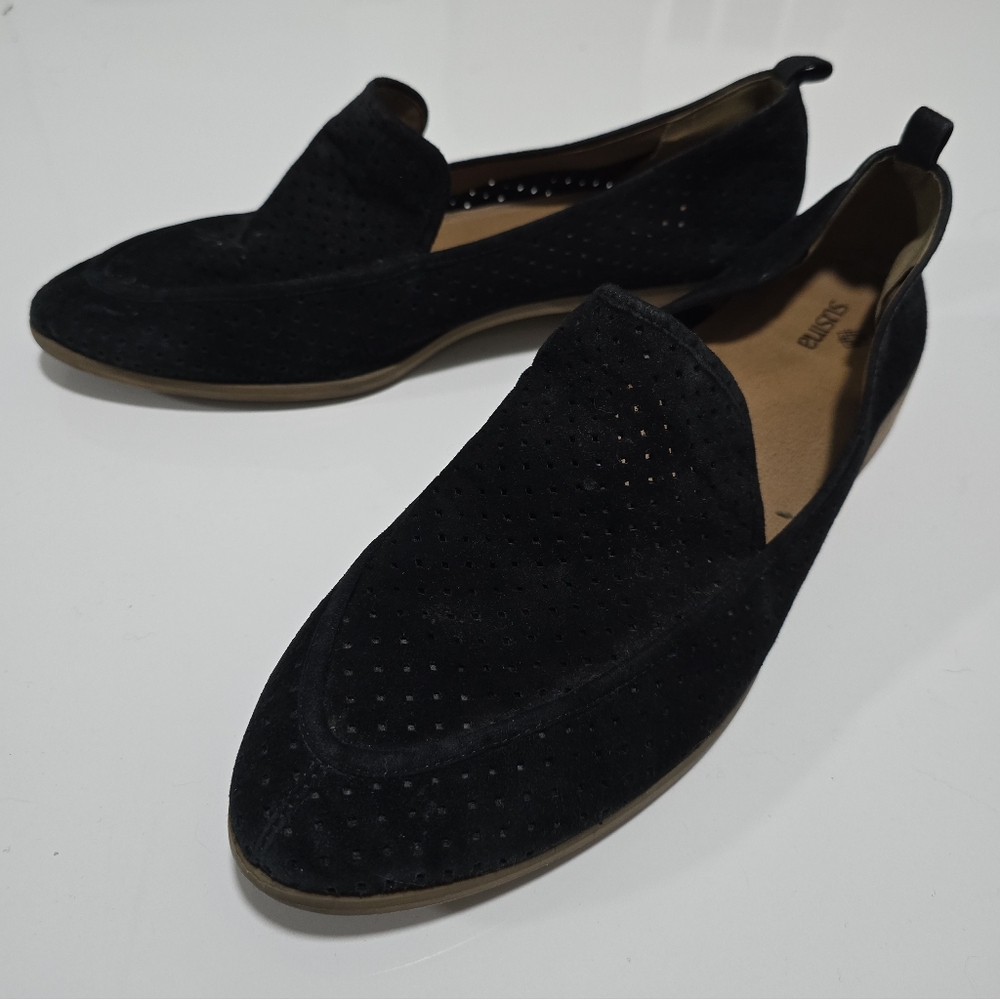 Susina Women's Black Suede Loafers